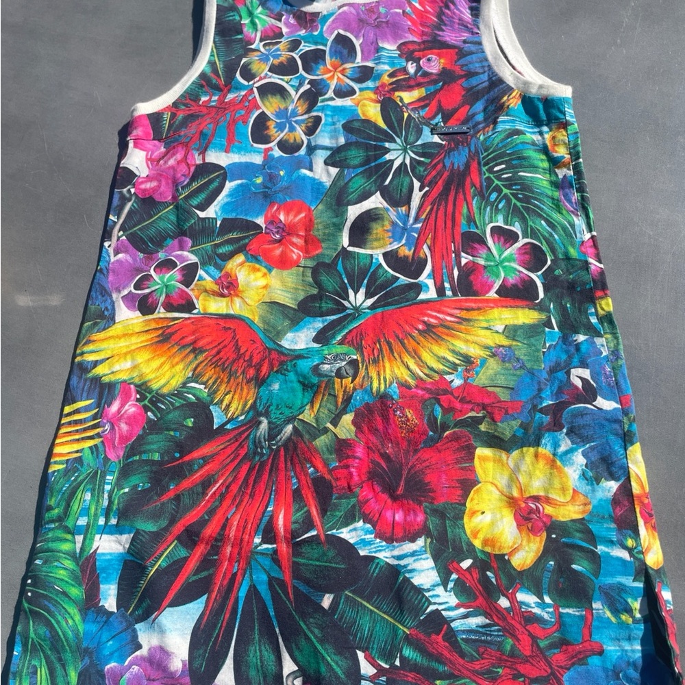 DSquared2 Girls' Tropical Parrot Print  Dress - Size 4Y